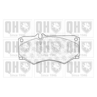 Jeu de 4 plaquettes de frein avant QUINTON HAZELL BP287