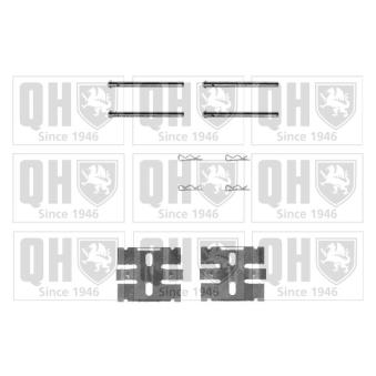 Kit d'accessoires, plaquette de frein à disque QUINTON HAZELL BFK814