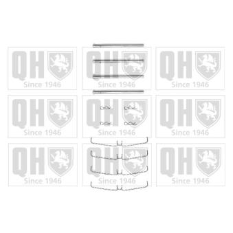 Kit d'accessoires, plaquette de frein à disque QUINTON HAZELL BFK815