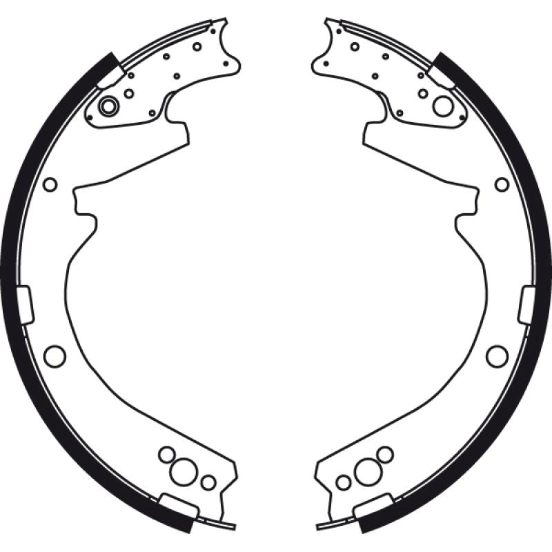 Jeu de mâchoires de frein TRW GS8703 - Visuel 1