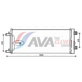 Condenseur, climatisation AVA QUALITY COOLING DF5071D