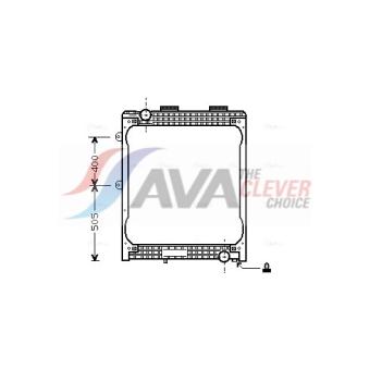 Radiateur, refroidissement du moteur AVA QUALITY COOLING MN2007