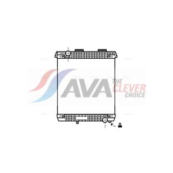 Radiateur, refroidissement du moteur AVA QUALITY COOLING MN2007N