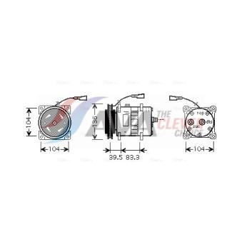 Compresseur, climatisation AVA QUALITY COOLING IVAK093