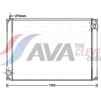 Radiateur, refroidissement du moteur AVA QUALITY COOLING IV2119