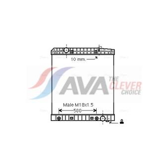 Radiateur, refroidissement du moteur AVA QUALITY COOLING ME2193N