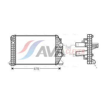 Intercooler, échangeur AVA QUALITY COOLING ME4166