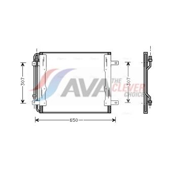 Condenseur, climatisation AVA QUALITY COOLING ME5145