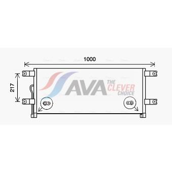 Condenseur, climatisation AVA QUALITY COOLING ME5292