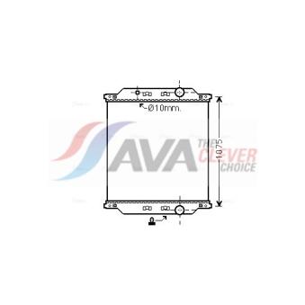 Radiateur, refroidissement du moteur AVA QUALITY COOLING RE2057N