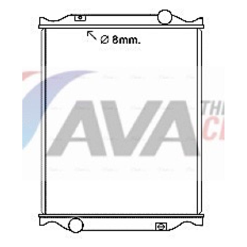 Radiateur, refroidissement du moteur AVA QUALITY COOLING RE2106N - Visuel 2