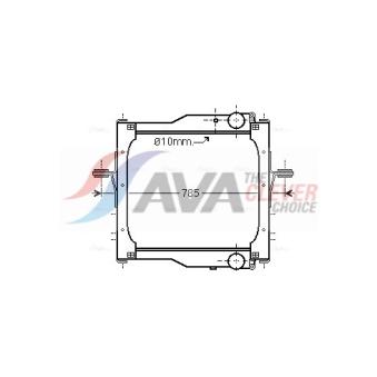Radiateur, refroidissement du moteur AVA QUALITY COOLING RE2108