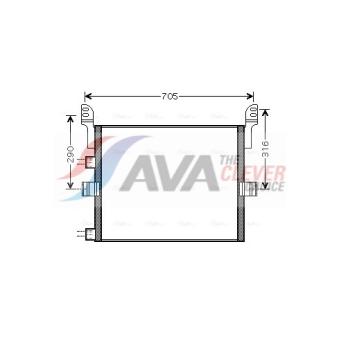 Condenseur, climatisation AVA QUALITY COOLING REA5054