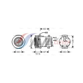Compresseur, climatisation AVA QUALITY COOLING REAK078