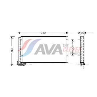 Condenseur, climatisation AVA QUALITY COOLING MN5013