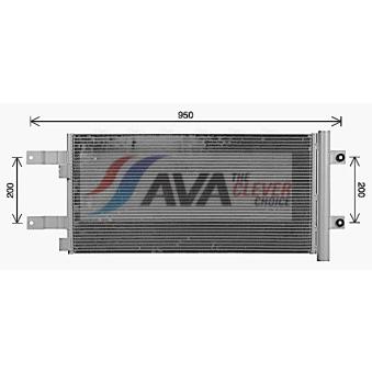 Condenseur, climatisation AVA QUALITY COOLING MN5140D