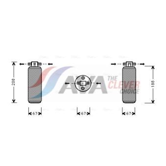 Filtre déshydratant, climatisation AVA QUALITY COOLING UVD027