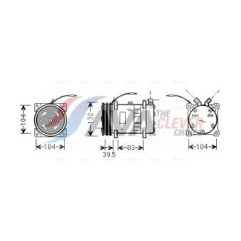 Compresseur, climatisation AVA QUALITY COOLING UVAK035
