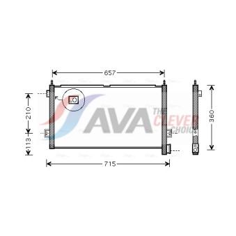 Condenseur, climatisation AVA QUALITY COOLING VL5027