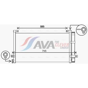 Condenseur, climatisation AVA QUALITY COOLING VL5086D