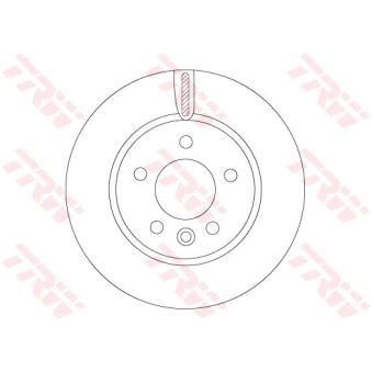 Jeu de 2 disques de frein avant TRW DF6589S