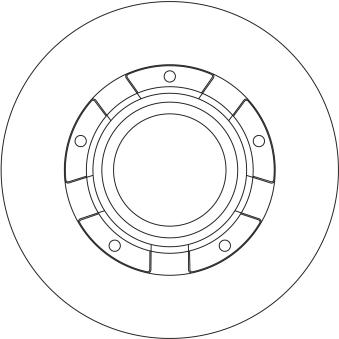 Disque de frein arrière TRW DF6558S