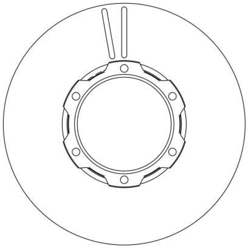 Jeu de 2 disques de frein avant TRW DF4144S - Visuel 1