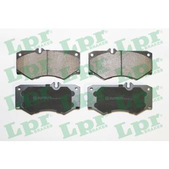 Jeu de 4 plaquettes de frein avant LPR 05P408