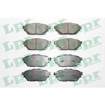 Jeu de 4 plaquettes de frein avant LPR 05P2000