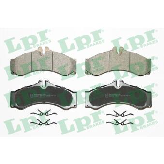 Jeu de 4 plaquettes de frein avant LPR 05P633