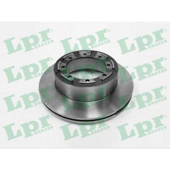 Jeu de 2 disques de frein arrière LPR R1521V