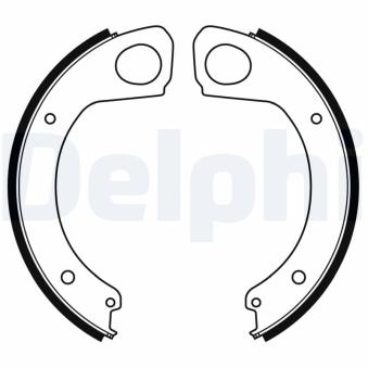 Jeu de mâchoires de frein, frein de stationnement DELPHI LS2174