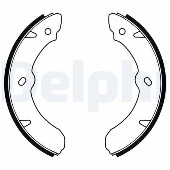 Jeu de mâchoires de frein DELPHI LS2177
