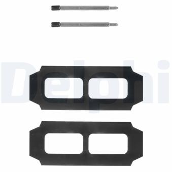 Kit d'accessoires, plaquette de frein à disque DELPHI LX0104
