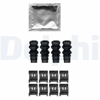 Kit d'accessoires, plaquette de frein à disque DELPHI LX0631