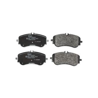 Jeu de 4 plaquettes de frein arrière DELPHI