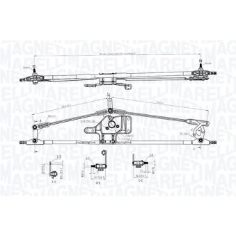 Tringlerie d'essuie-glace MAGNETI MARELLI 085570718010