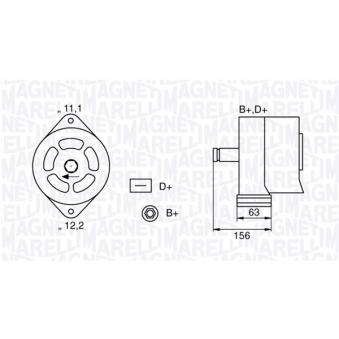 Alternateur MAGNETI MARELLI 063320025010