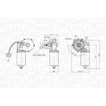 Moteur d'essuie-glace MAGNETI MARELLI 064373100010