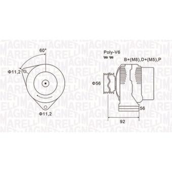 Alternateur MAGNETI MARELLI 063731299010