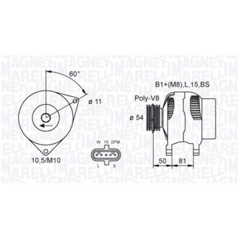 Alternateur MAGNETI MARELLI 063731812010