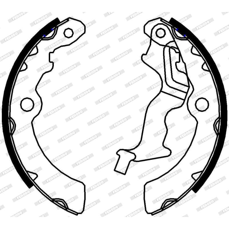 Jeu de mâchoires de frein FERODO FSB4337 - Visuel 1