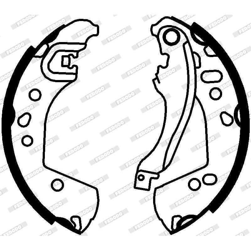 Jeu de mâchoires de frein FERODO FSB4336 - Visuel 1