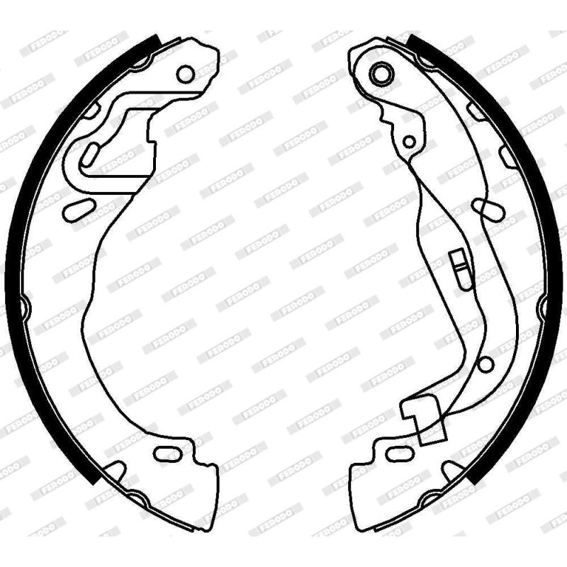 Jeu de mâchoires de frein FERODO FSB4332 - Visuel 1