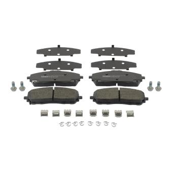 Jeu de 4 plaquettes de frein avant FERODO