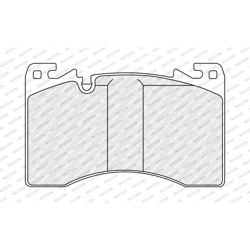 Jeu de 4 plaquettes de frein avant FERODO FDB5133 - Visuel 2