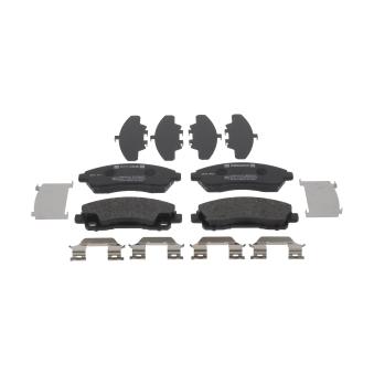 Jeu de 4 plaquettes de frein avant FERODO