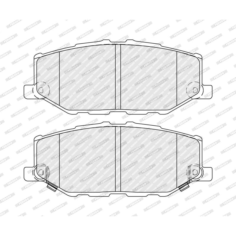 Jeu de 4 plaquettes de frein avant FERODO FDB5482 - Visuel 2