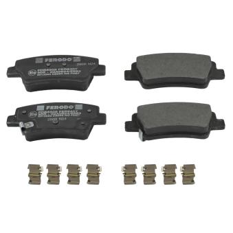 Jeu de 4 plaquettes de frein avant FERODO FDB5509