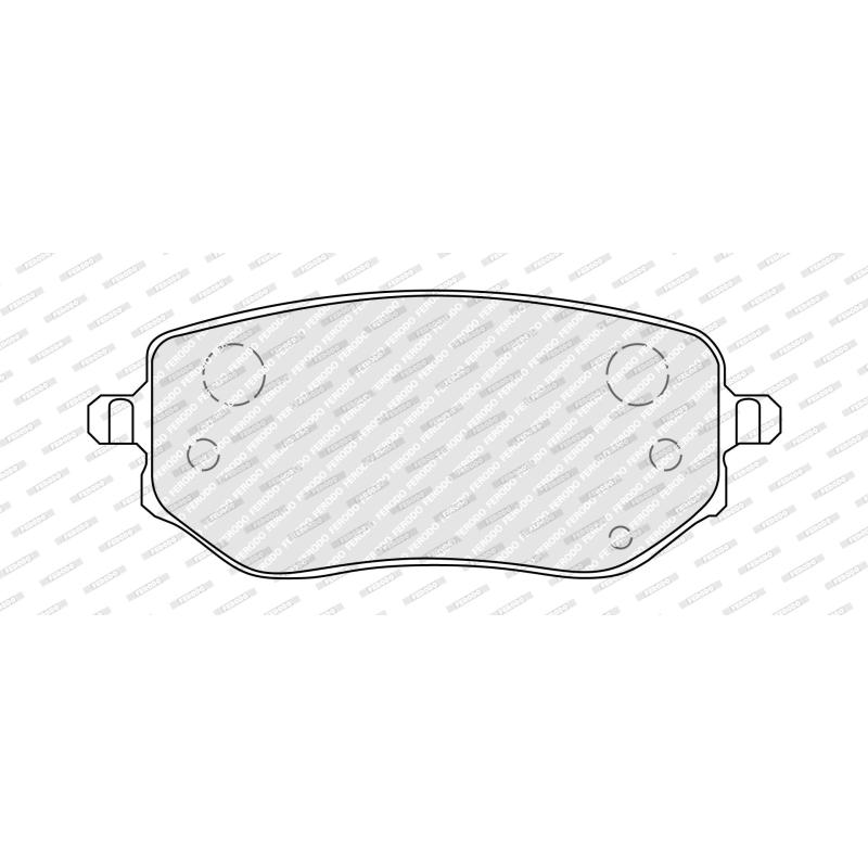 Jeu de 4 plaquettes de frein avant FERODO FDB5519 - Visuel 2
